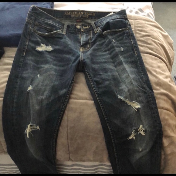 American Eagle Core Flex Ripped Skinny Jeans - Picture 1 of 7